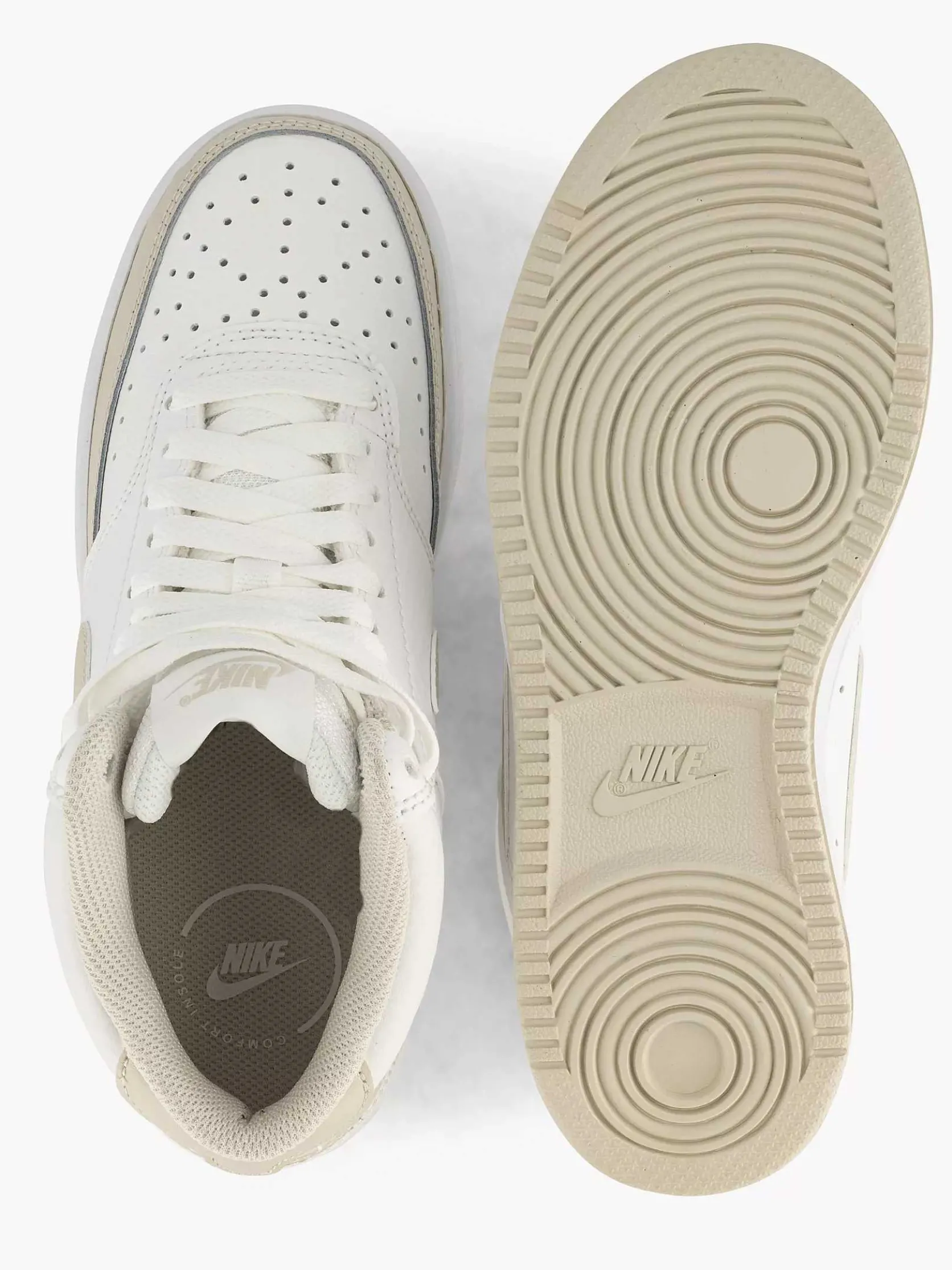 Beige Court Vision Mid