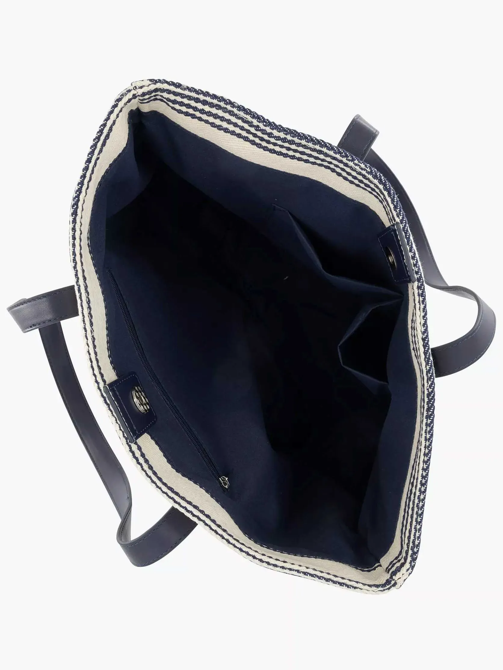 Blauw/ Witte Strandtas