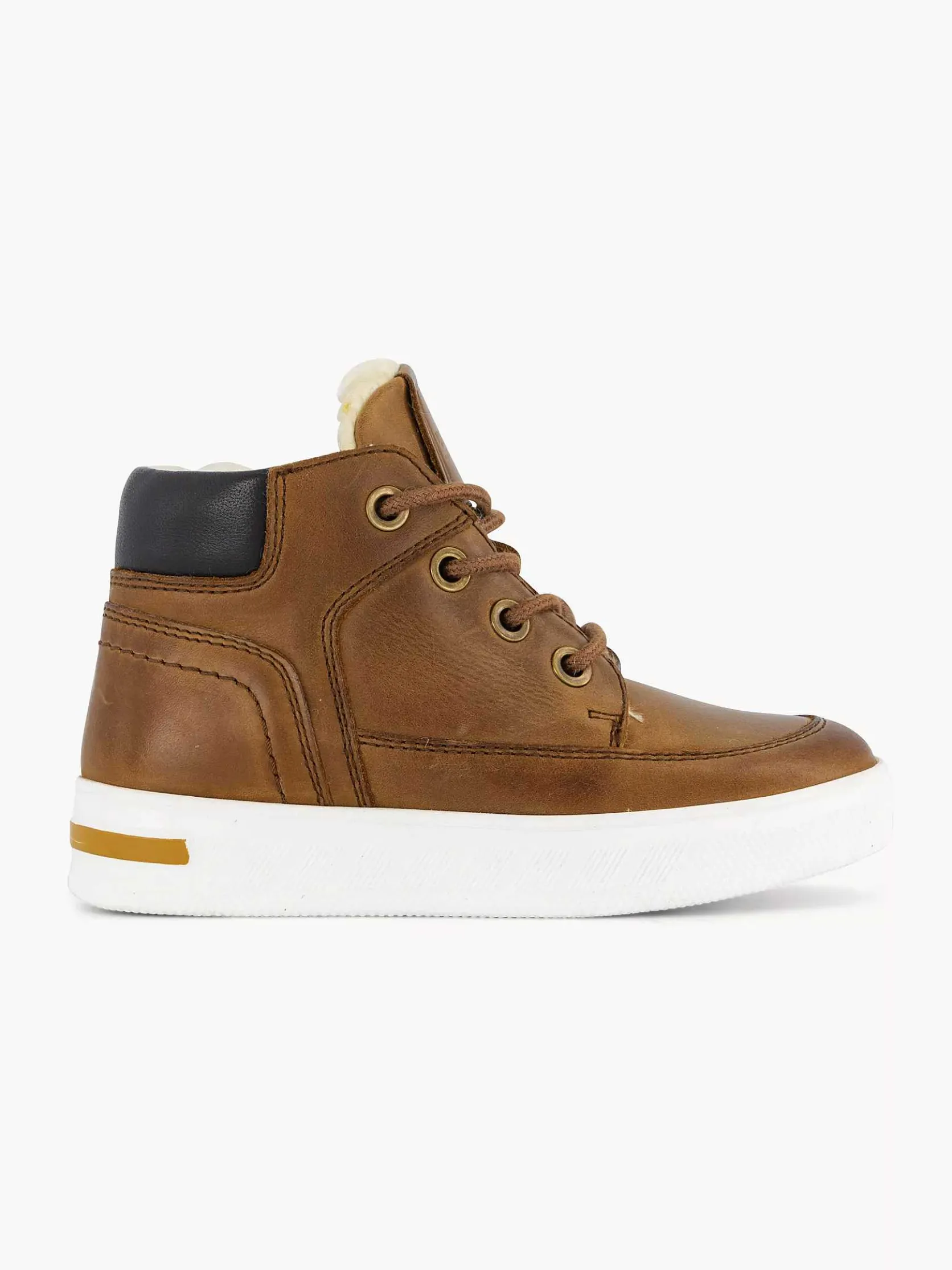 Cognac Leren Sneaker