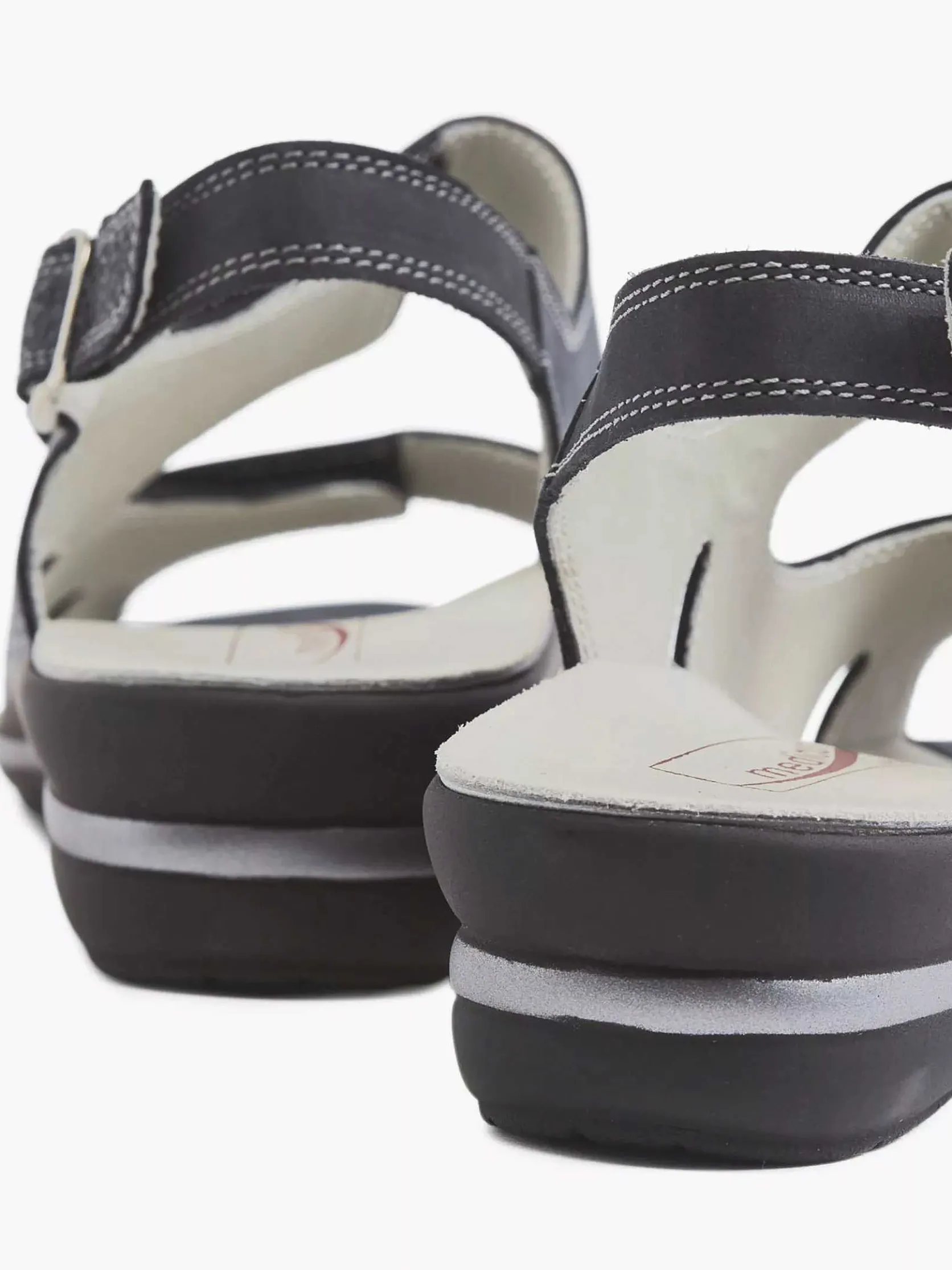 Donkerblauwe Leren Sandaal