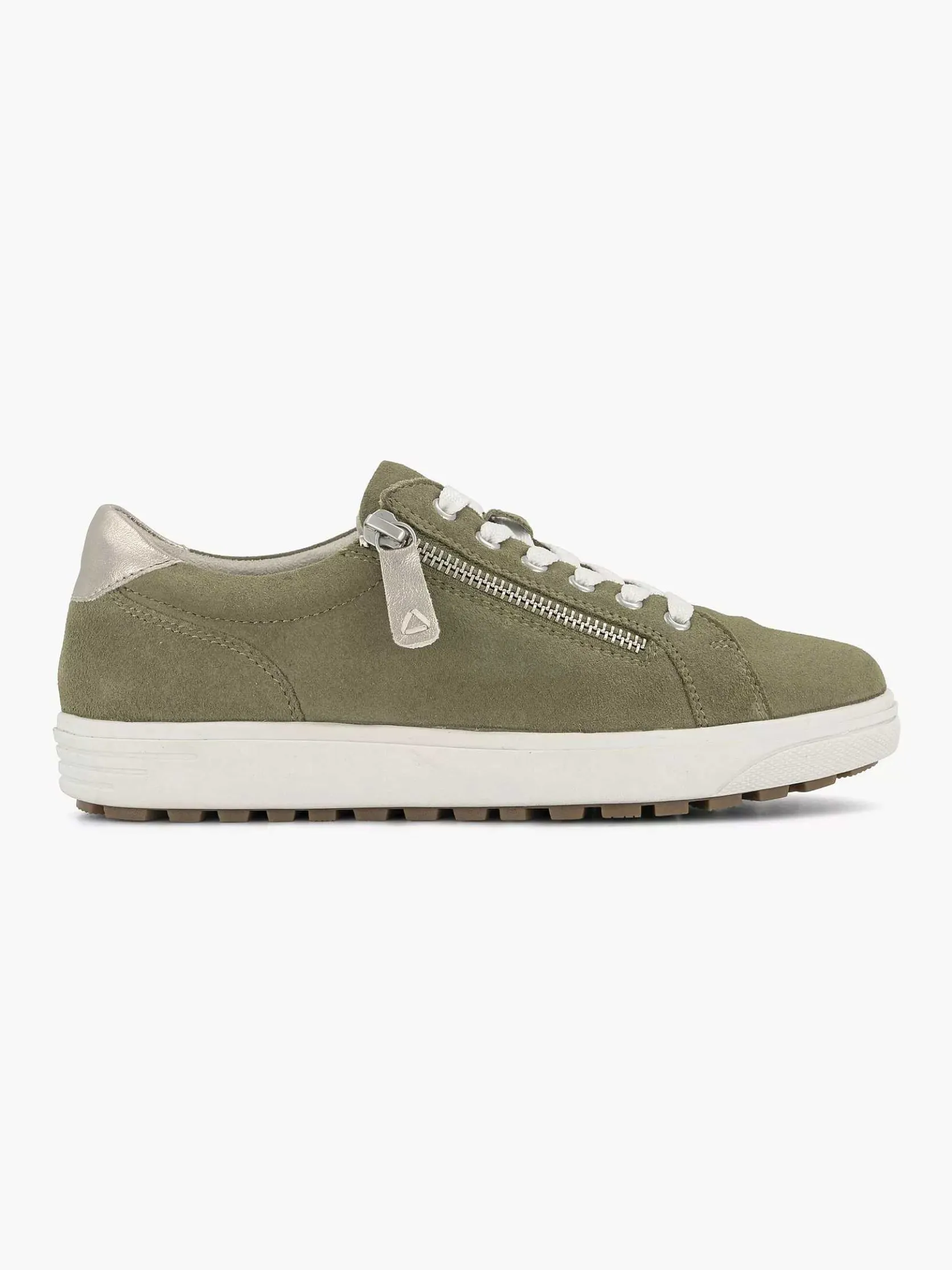 Groene Leren Comfort Sneaker