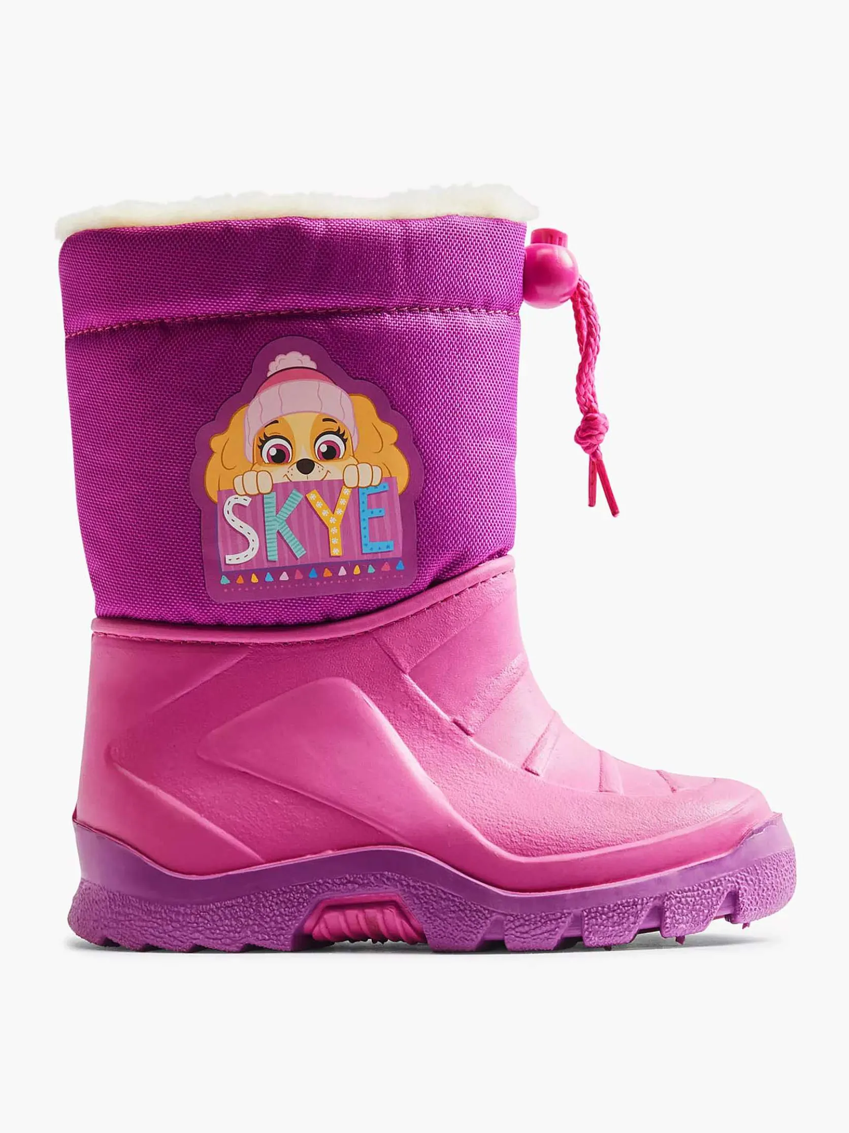 Roze Regenlaars Paw Patrol Gevoerd