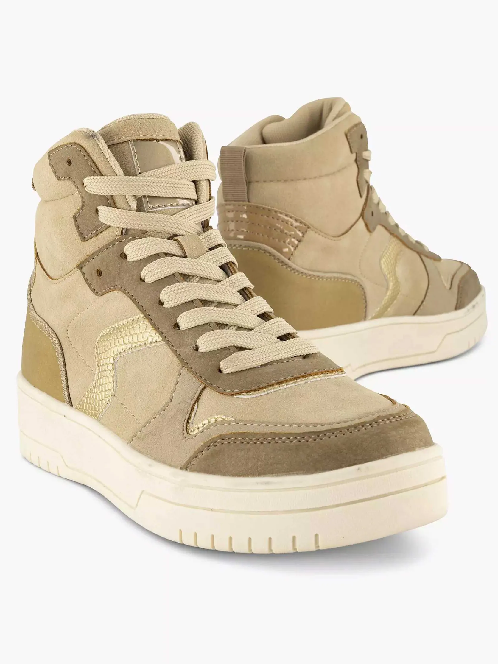 Taupe Hoge Sneaker