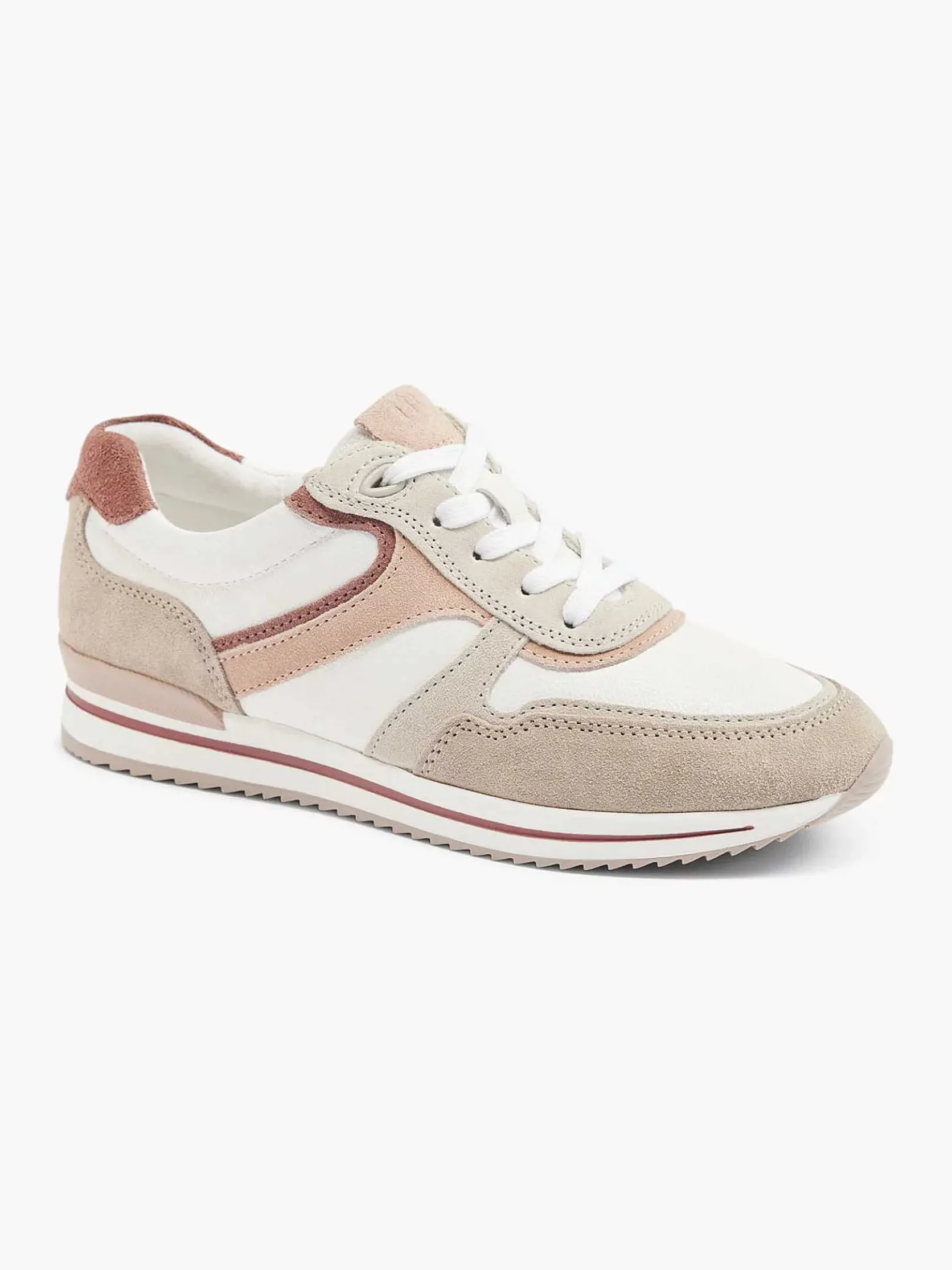 Witte Leren Comfort Sneaker
