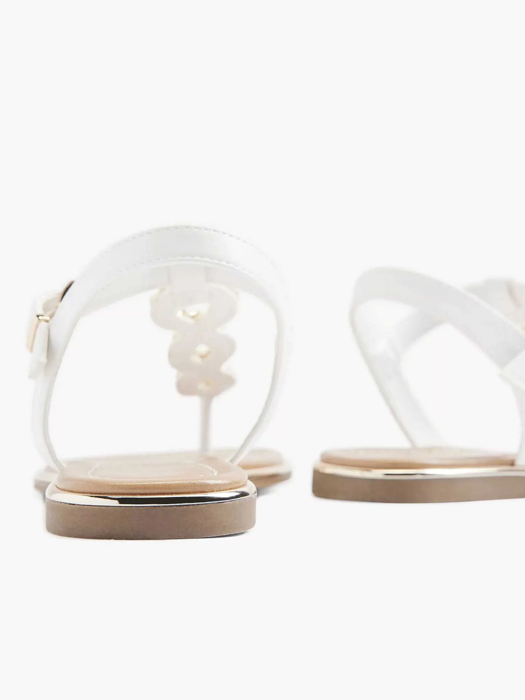 Witte Sandaal Sierketting