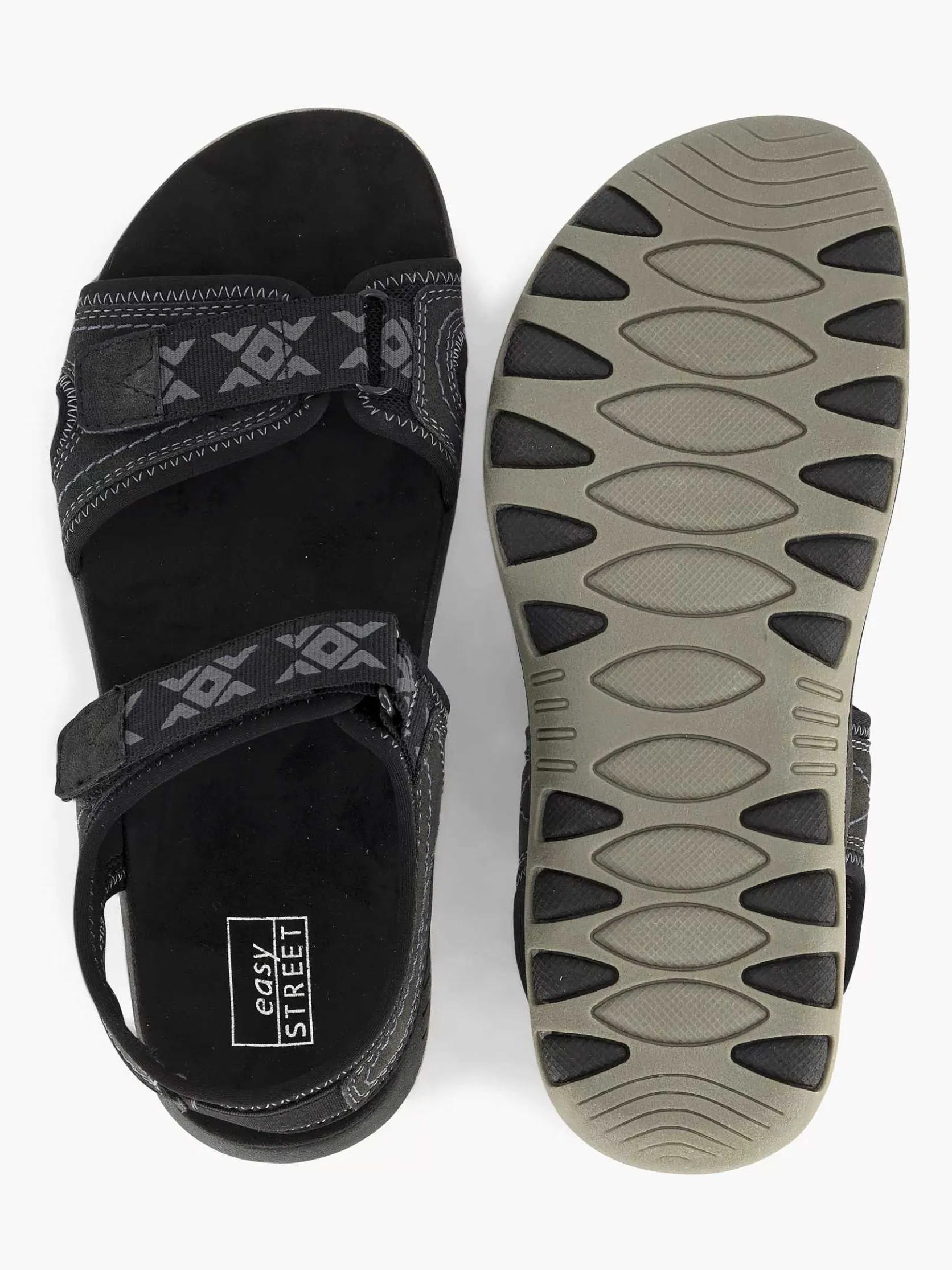 Zwarte Comfort Sandaal