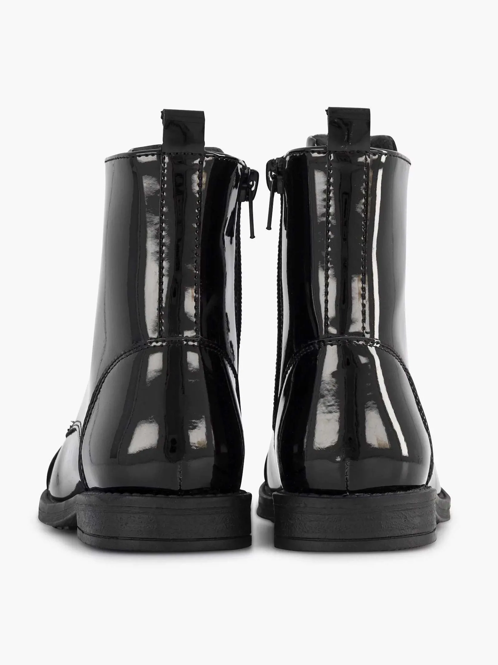 Zwarte Veterboot Lak